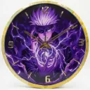 Gojo Satoru Premium Anime Epoxy Resin 12-Inch Wall Clock (Purple Glow)